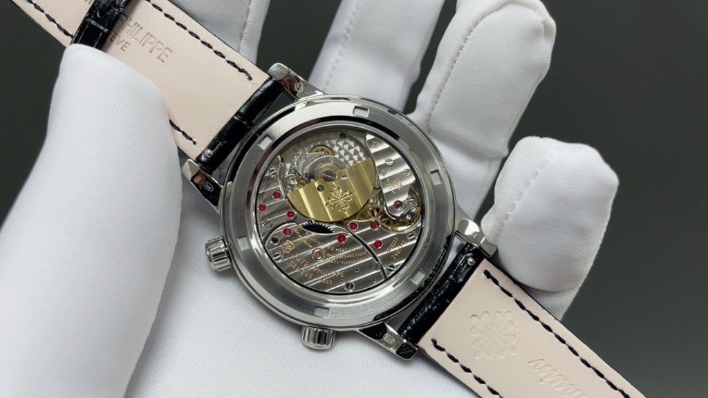 PATEK PHILIPPE パテックフィリップ 腕時計 メンズ 自動巻き 万年歴 真月相 レッド ブラック - 画像 6