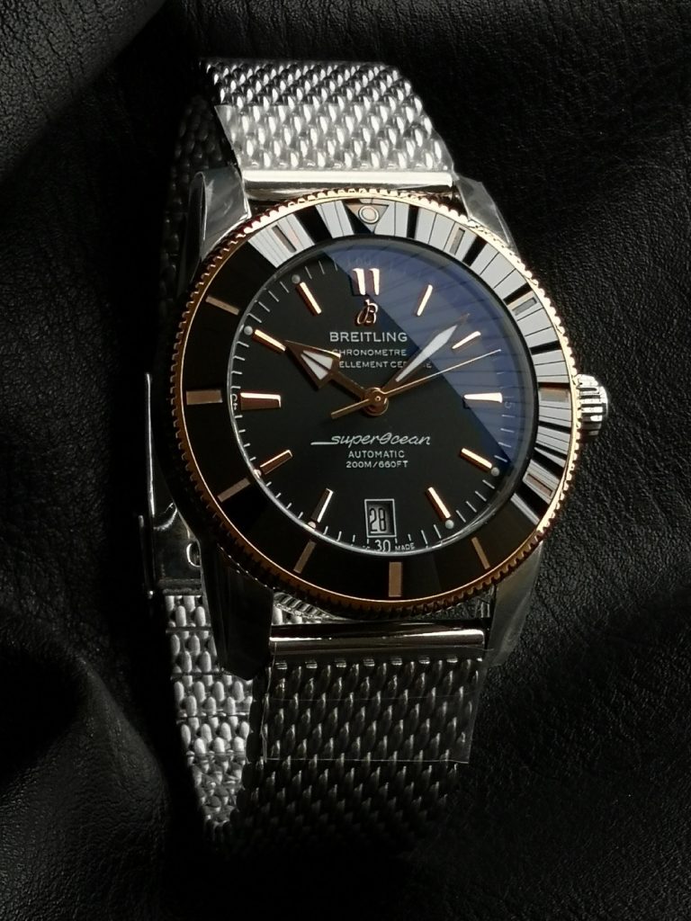 BREITLING ブライトリング スーパーオーシャン 腕時計 メンズ 自動巻き 42mm ブラック ローズゴールド - 画像 2