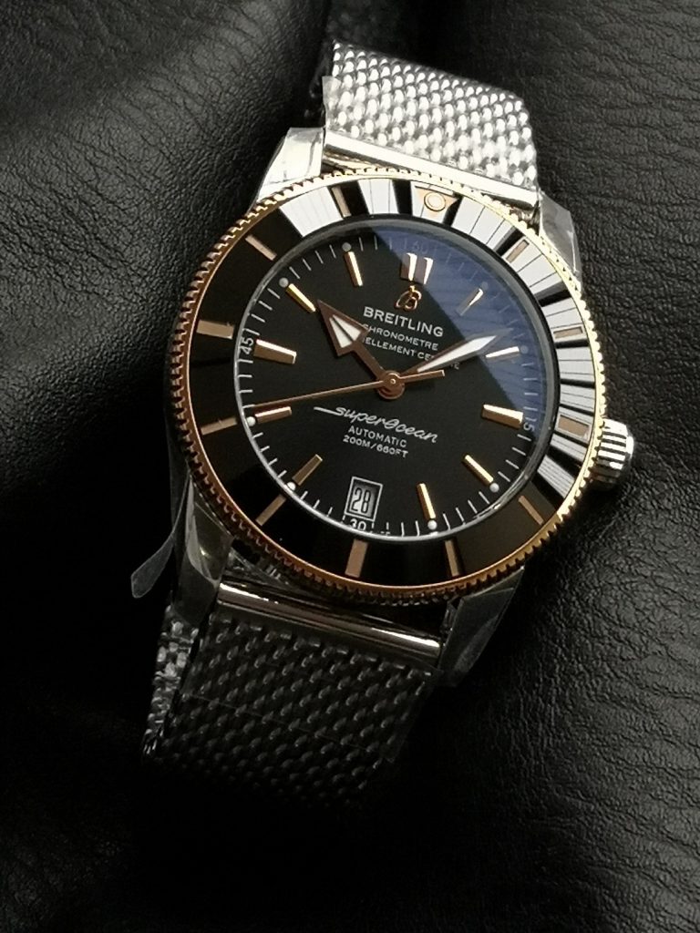 BREITLING ブライトリング スーパーオーシャン 腕時計 メンズ 自動巻き 42mm ブラック ローズゴールド - 画像 4