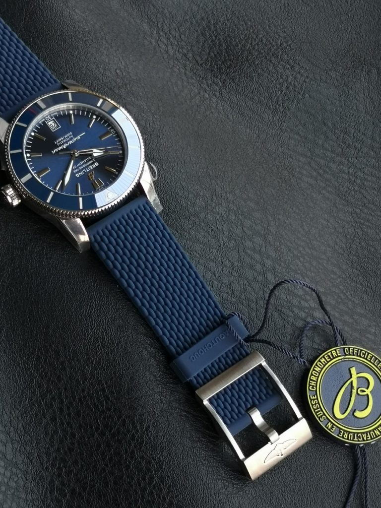 BREITLING ブライトリング スーパーオーシャン 腕時計 メンズ 自動巻き 機械式 ブルーダイアル ブラック - 画像 7