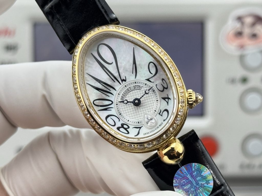 GR グループ 腕時計 レディース オーバル型 ムーブメント 本革 ブラック - 画像 4
