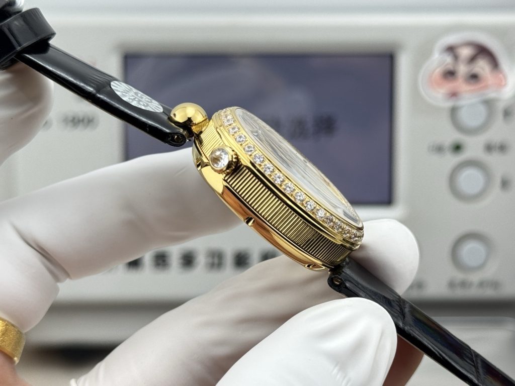 GR グループ 腕時計 レディース オーバル型 ムーブメント 本革 ブラック - 画像 7