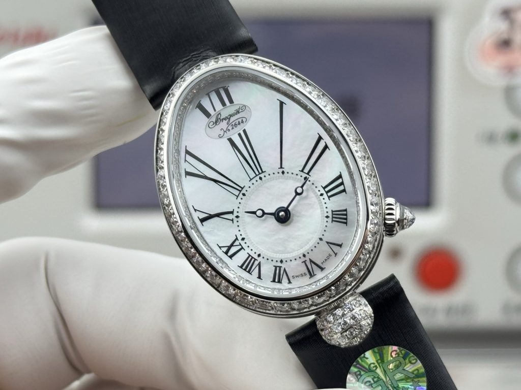 BREGUET ブルゲー ブルゲー レディース 腕時計 オーバル型 本革 ブラック - 画像 4