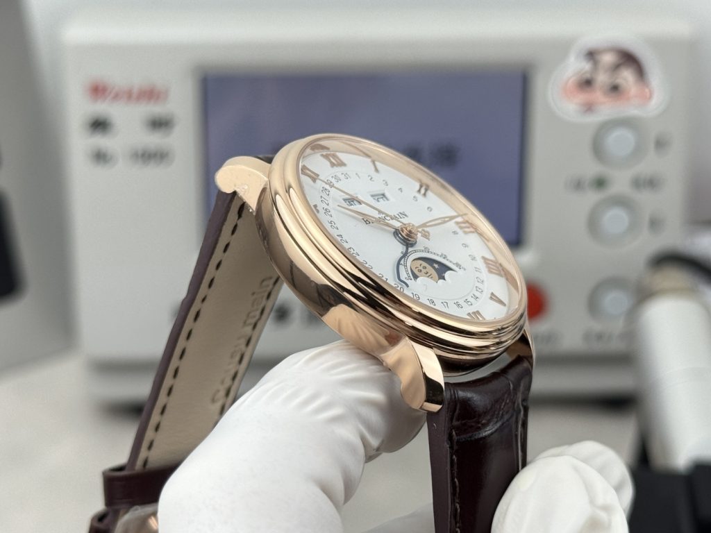 BLANCPAIN ブランパン ウォッチ メンズ 自動巻き 全暦 月相 40mm ローズゴールド ブラウン - 画像 6
