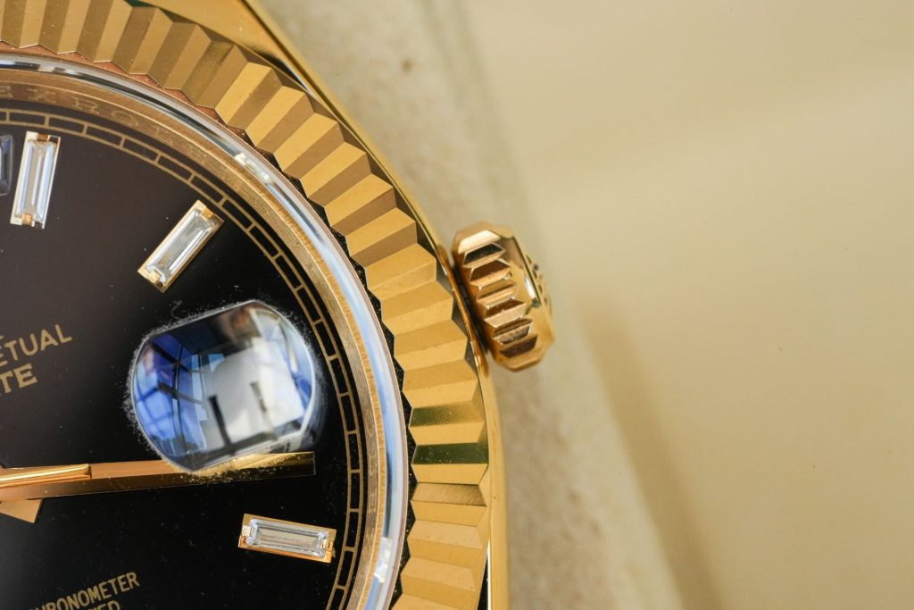 ROLEX ロレックス デイデイト 腕時計 メンズ 自動巻き ブラック ヤングタイプ ゴールド - 画像 6
