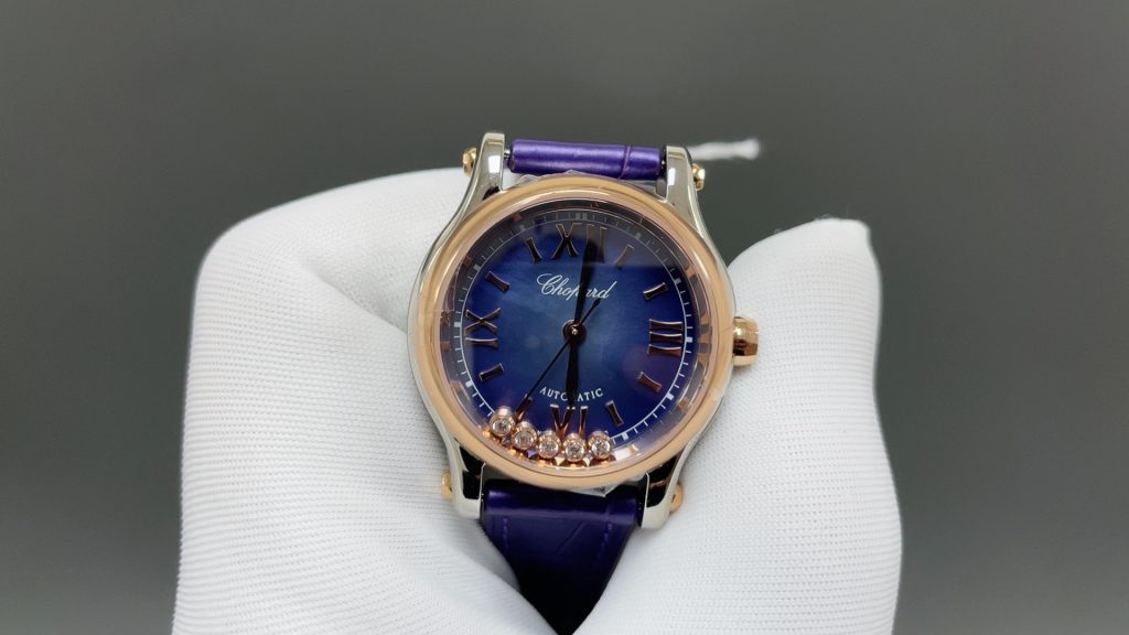 CHOPARD ショパール フェイスウォッチ レディース 自動巻き ダイヤル パープル - 画像 3