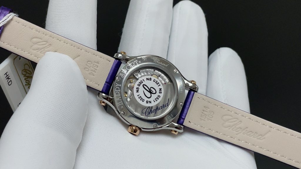 CHOPARD ショパール フェイスウォッチ レディース 自動巻き ダイヤル パープル - 画像 6