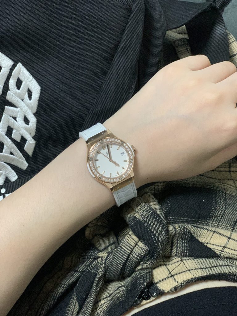 HUBLOT ハブロット 腕時計 レディース ローズゴールド ダイヤモンド クオーツ 全2色 - 画像 4