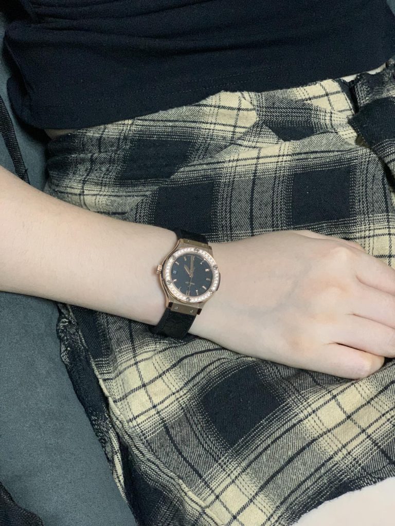 HUBLOT ハブロット 腕時計 レディース ローズゴールド ダイヤモンド クオーツ 全2色 - 画像 5