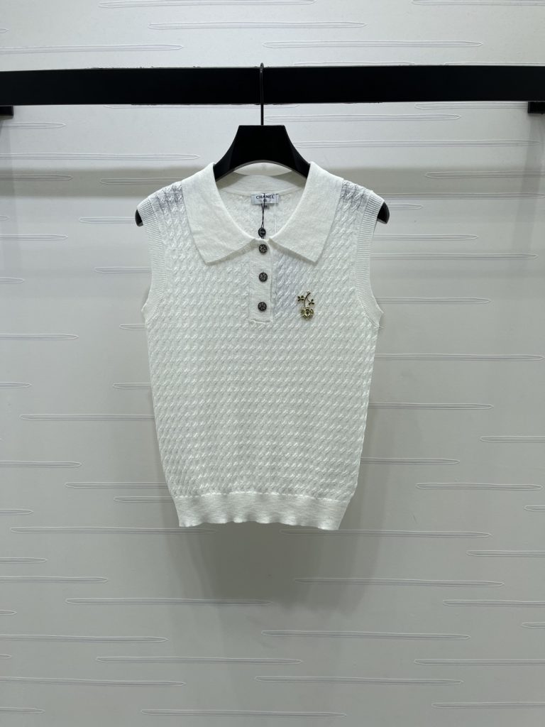 CHANEL シャネル ニット ポロネック セーター メンズ レディース ポロ襟 縞模様 3色展開 - 画像 2