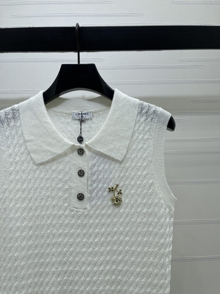 CHANEL シャネル ニット ポロネック セーター メンズ レディース ポロ襟 縞模様 3色展開 - 画像 3