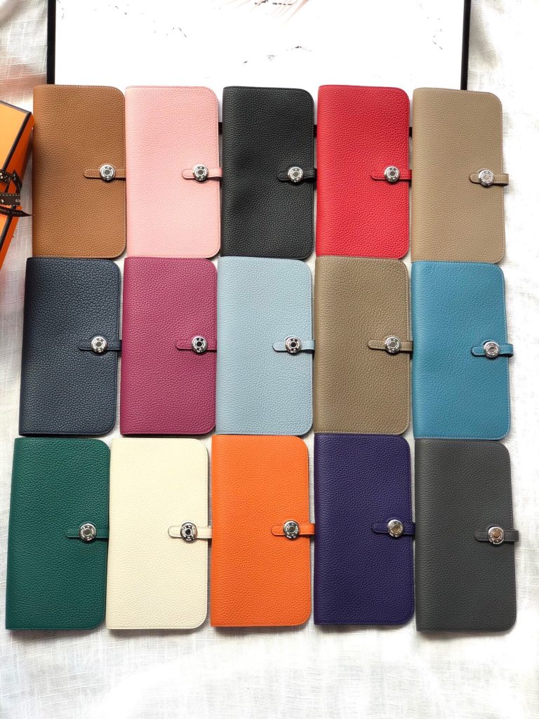 Hermes　エルメス　ドゴンロング　財布 おしゃれ　カードケース　コイン入れ　15色　シルバー金具　長財布 - 画像 2