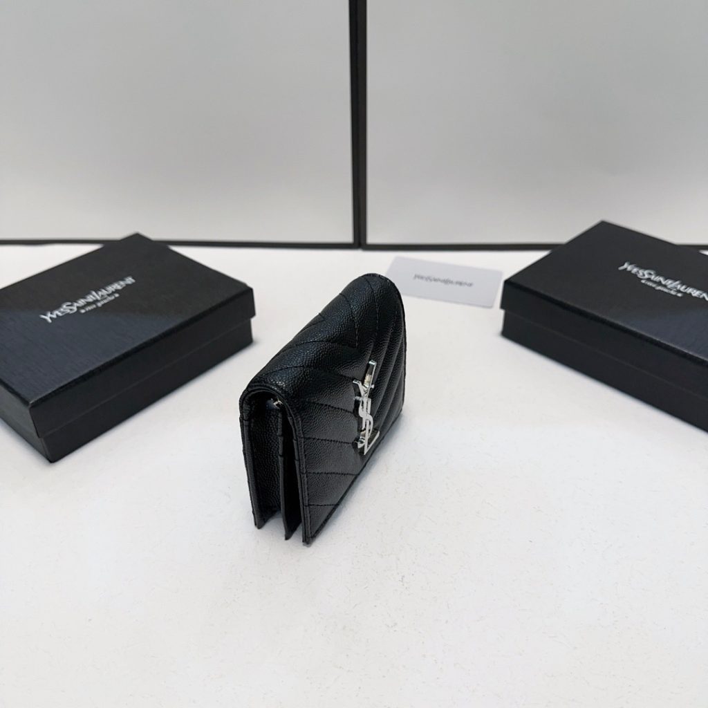 YSL ヤーサンローラン 財布 ブラック チェーン付き 小財布 チェーン付き財布 - 画像 7