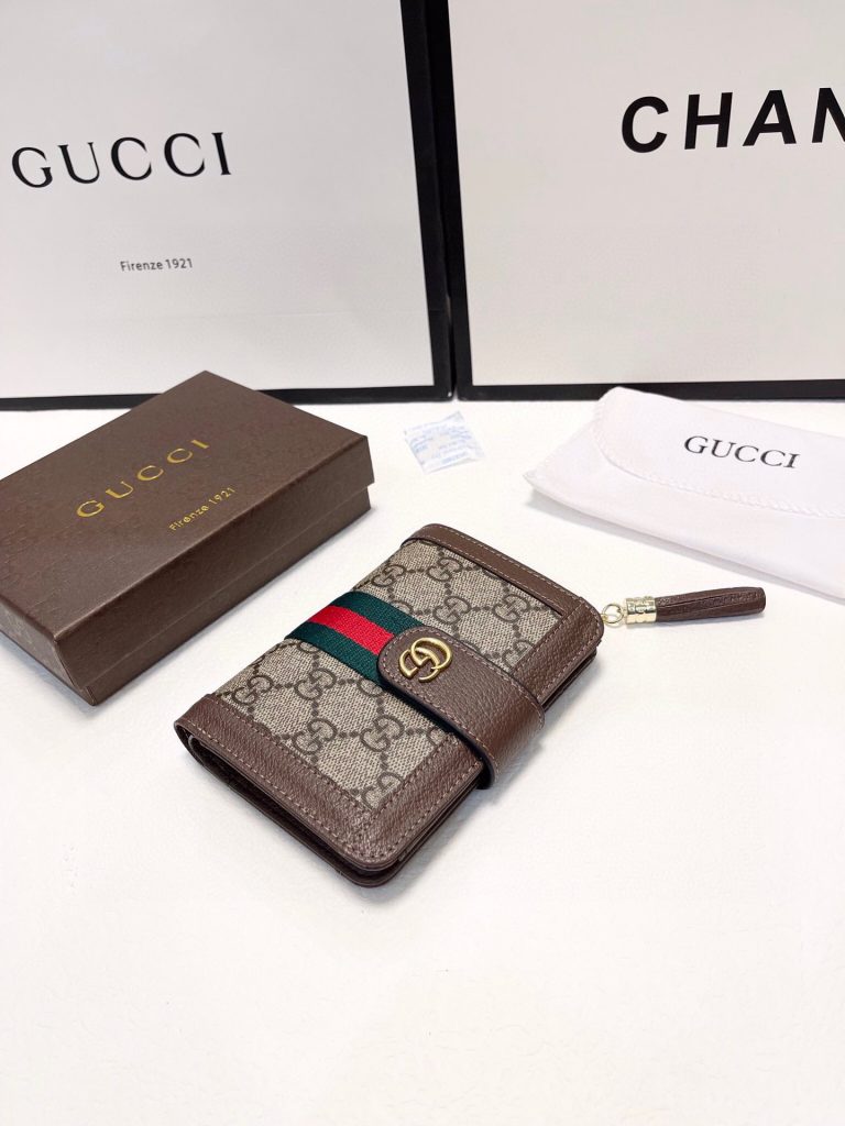 GUCCI グッチ 三つ折り財布 カードケース 本革仕様 3色展開 - 画像 6