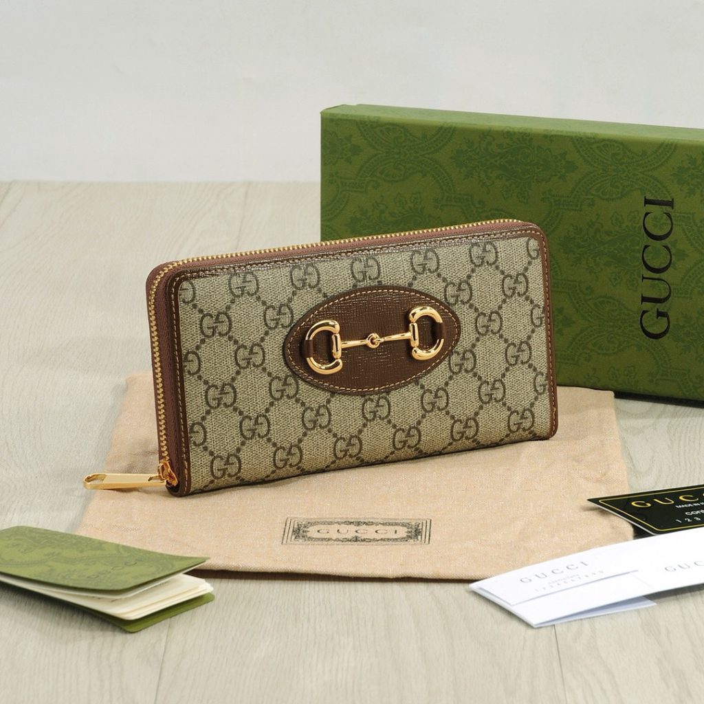 GUCCI グッチ グッチ グラフィット ロングジップ長財布 ブラウン カーキ 全2色展開 - 画像 3