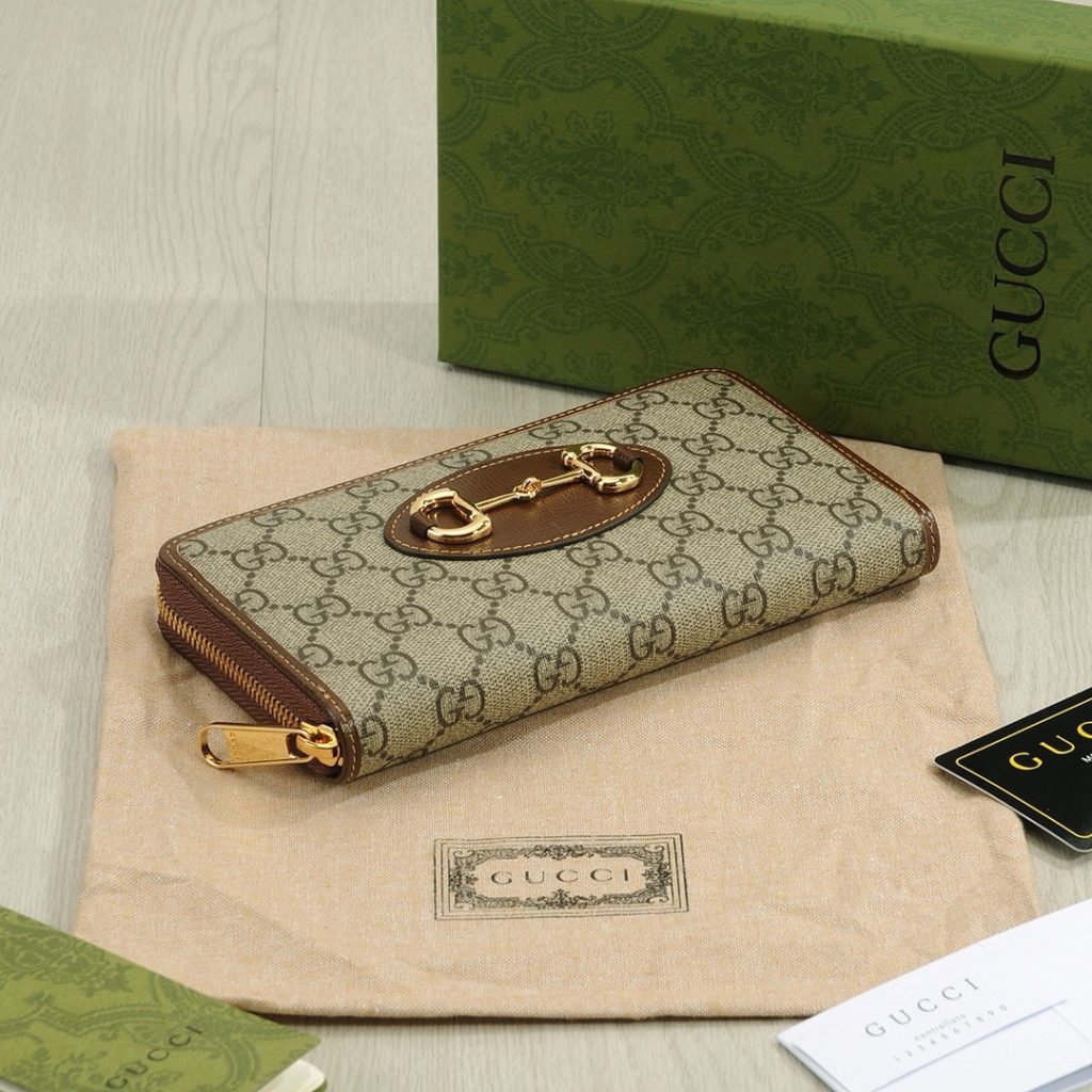 GUCCI グッチ グッチ グラフィット ロングジップ長財布 ブラウン カーキ 全2色展開 - 画像 4