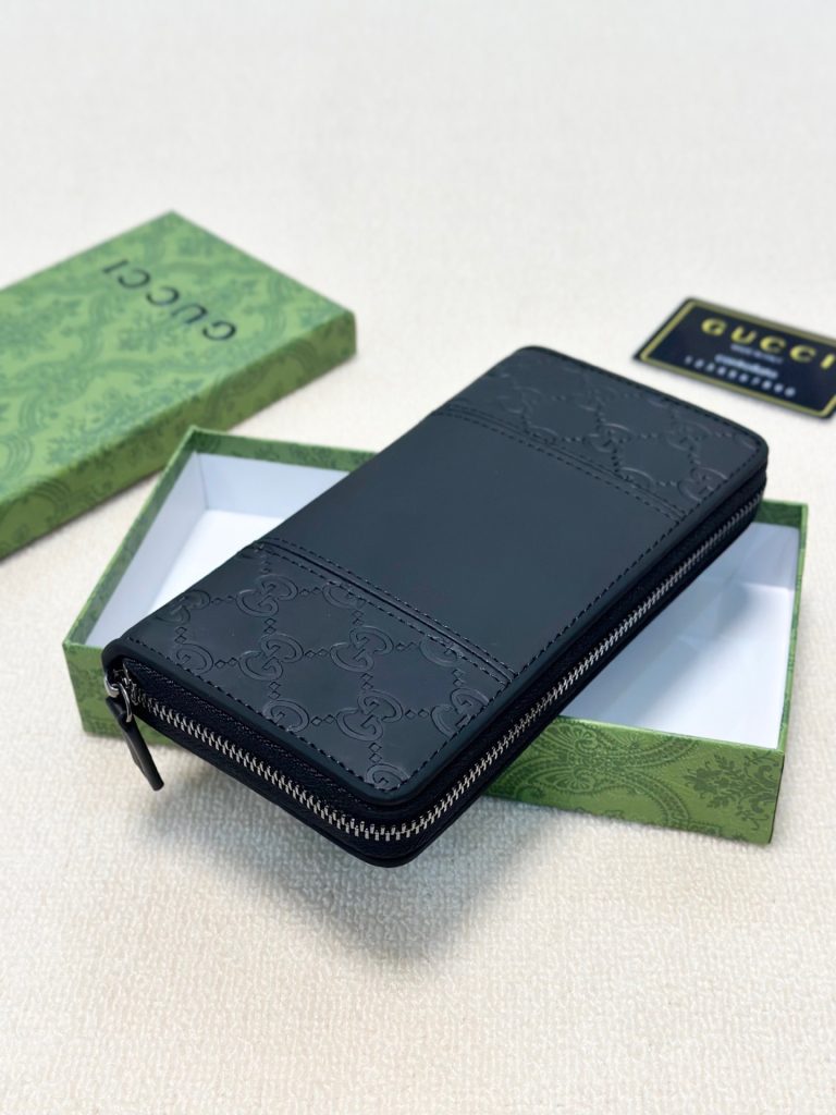 GUCCI グッチ ウォレット ロングジッパー 黒 - 画像 3