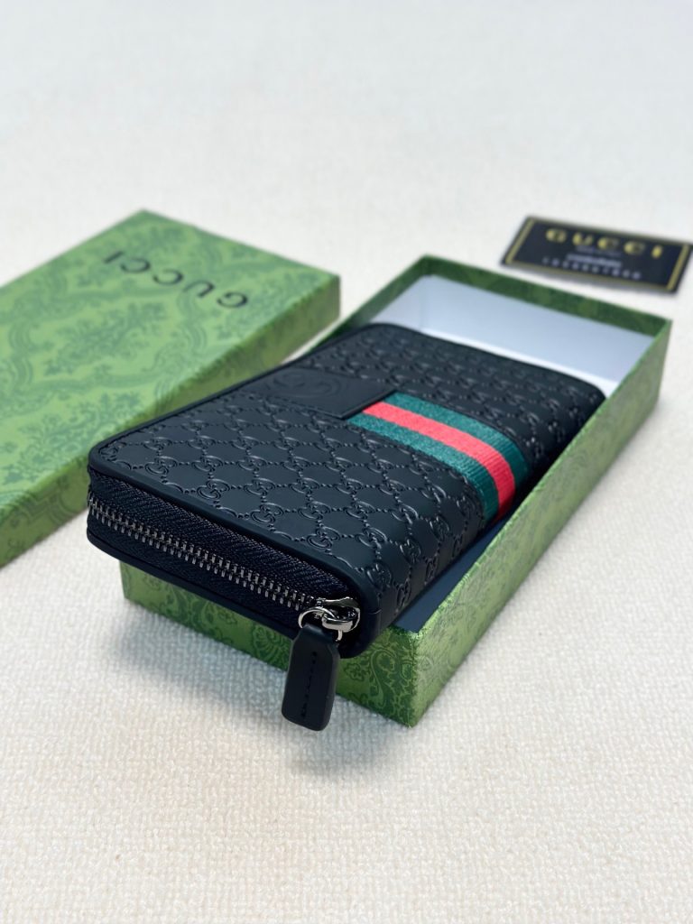 GUCCI グッチ ロングジップ长財布 ブラック - 画像 2