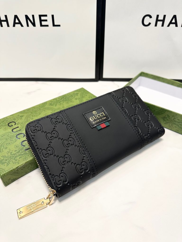 GUCCI グッチ 長財布 P105 ブラック シェル型 専用箱付き - 画像 6