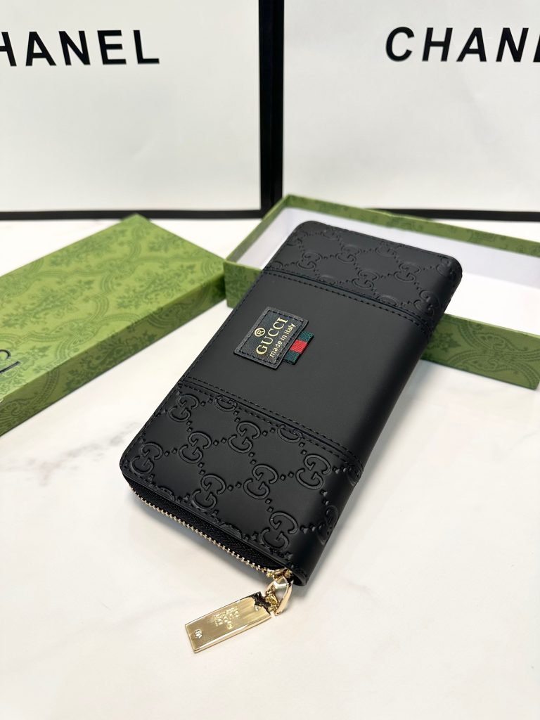 GUCCI グッチ 長財布 P105 ブラック シェル型 専用箱付き - 画像 8
