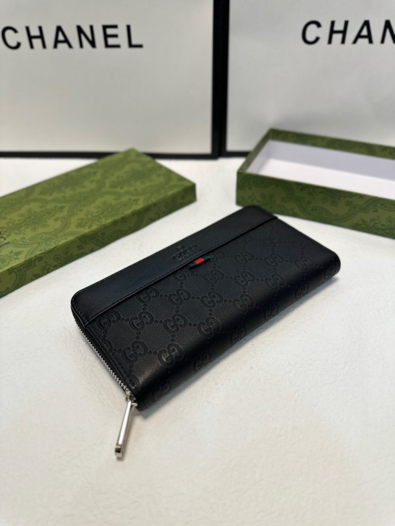 GUCCI グッチ メンズ長財布 本革仕様 21x11cm 黒 - 画像 3