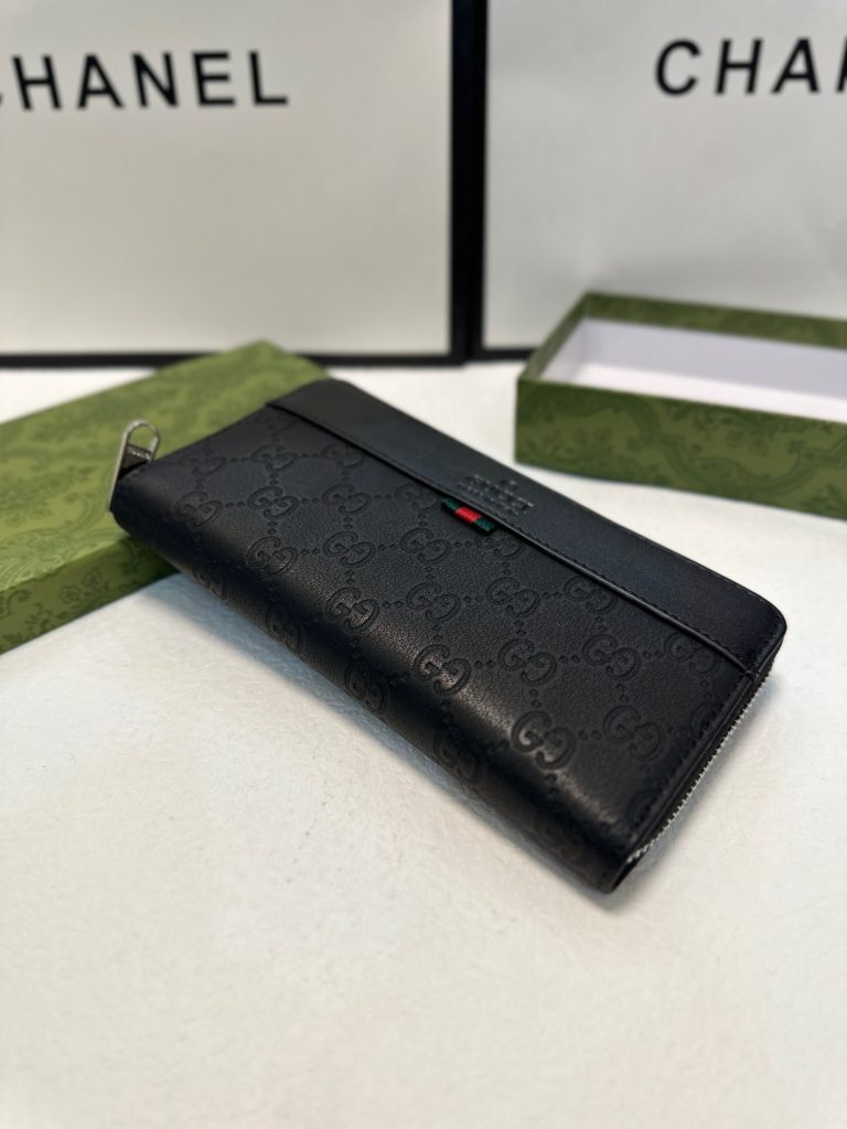 GUCCI グッチ メンズ長財布 本革仕様 21x11cm 黒 - 画像 6