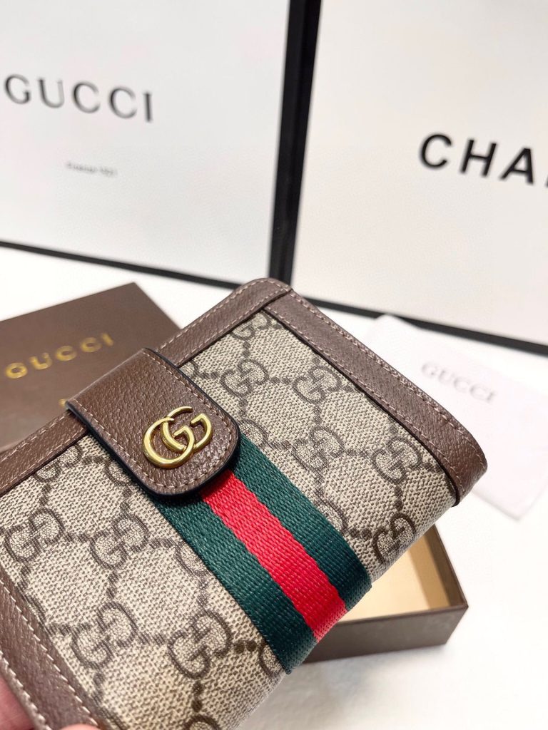 GUCCI グッチ 三つ折り財布 メンズ レディース 本革 3つ折り コンパクト 長財布 2色展開 - 画像 5