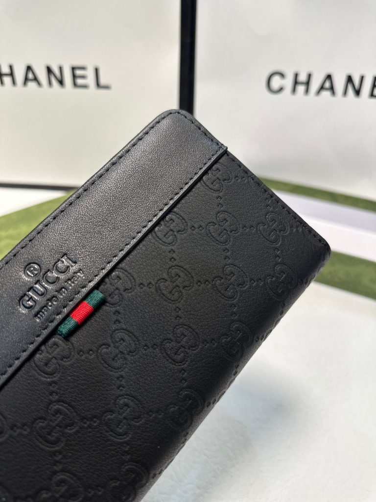 GUCCI グッチ メンズ長財布 ラウンドジップ ブラック - 画像 5