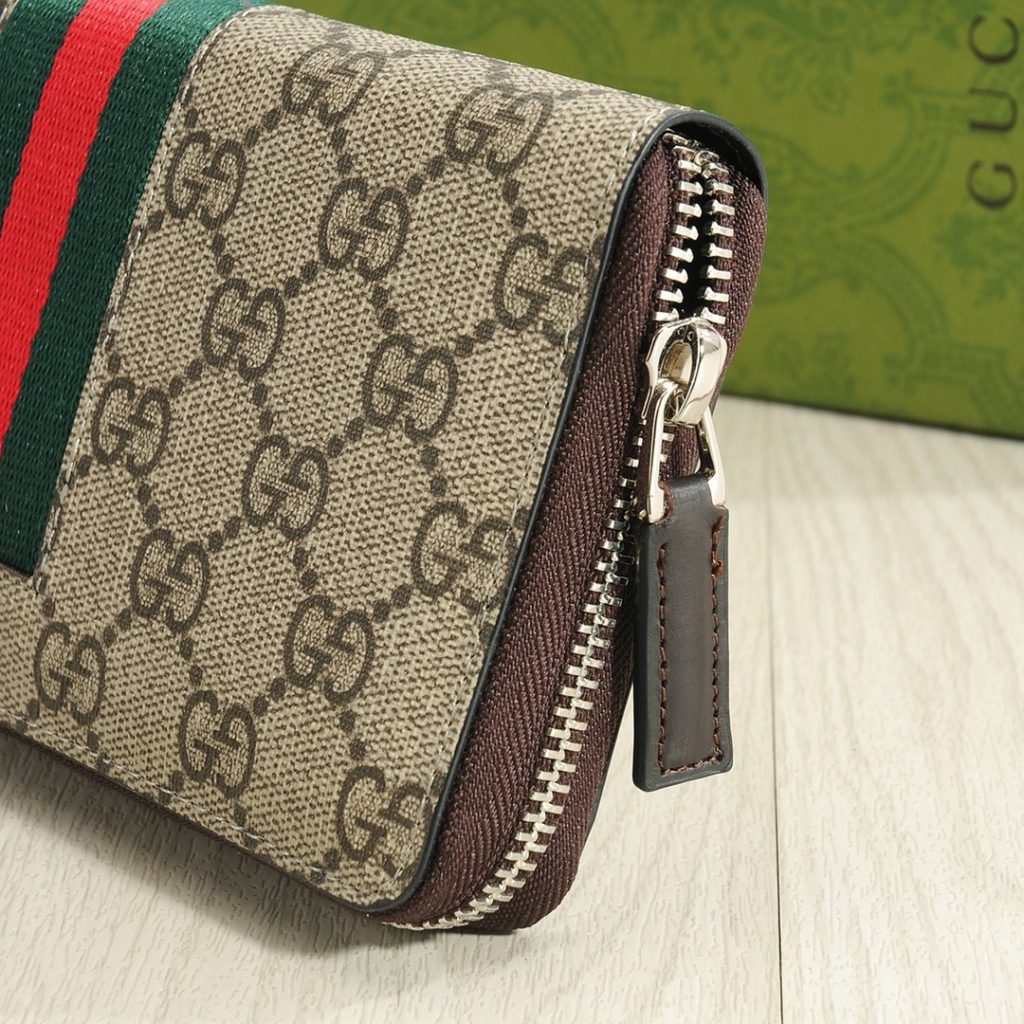 GUCCI グッチ グッコレクション 長財布 ロングジップウォレット ブラック ブラウン 21x11cm - 画像 6