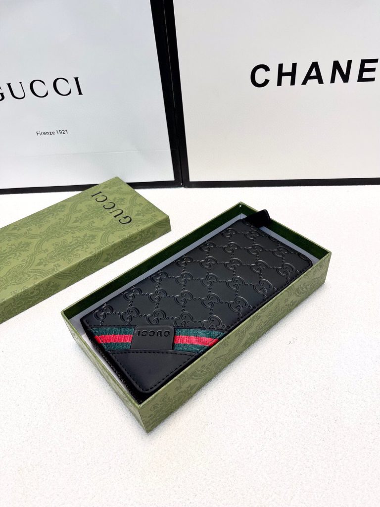 GUCCI グッチ 長財布 本革 20x10cm ブラック - 画像 4