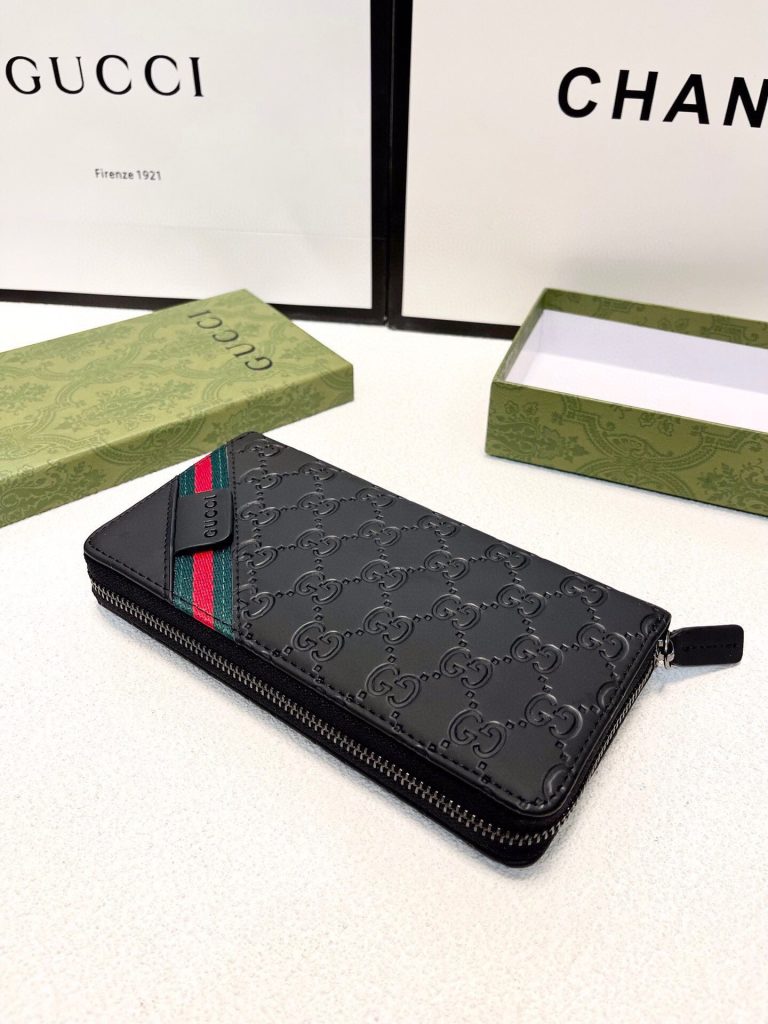 GUCCI グッチ 長財布 本革 20x10cm ブラック - 画像 7