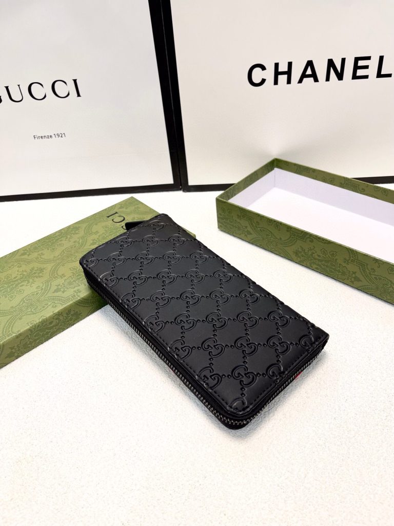 GUCCI グッチ 長財布 本革 20x10cm ブラック - 画像 8