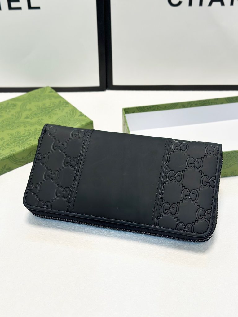 GUCCI グッチ 長財布 ロングウォレット ブラック 本革仕様 20x10cm 黒 - 画像 4