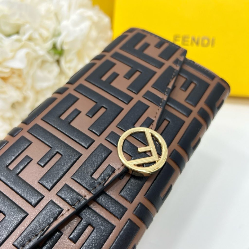 FENDI バッグコピー 黒茶色 チェーン付き ミニショルダーバッグ レディース モノグラム - 画像 5