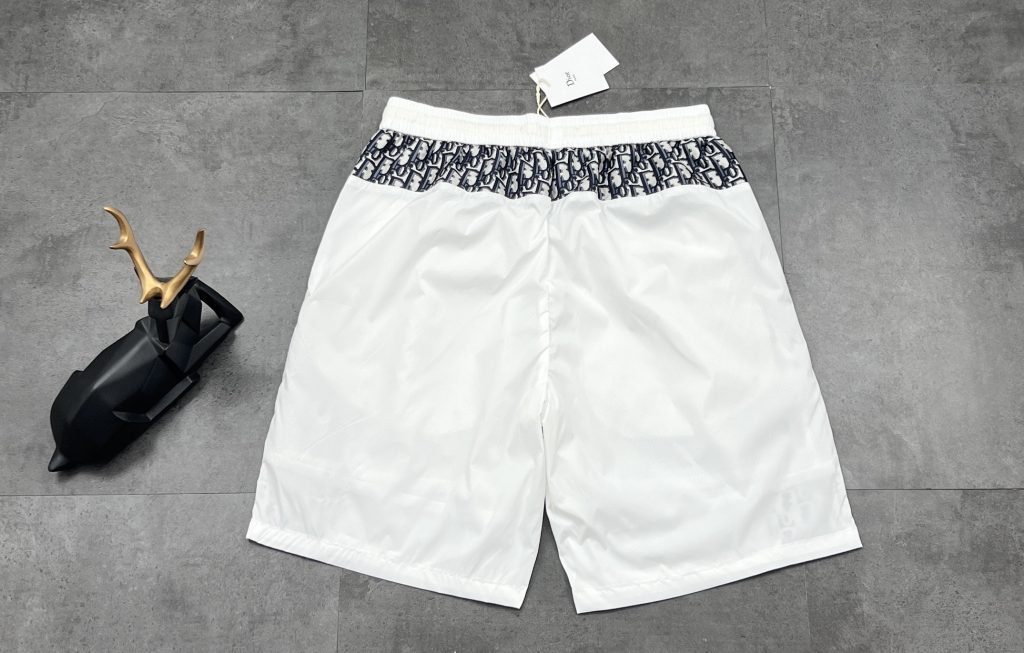 Dior ショートパンツ コピー メンズ ロゴ柄 オブリーク メッシュ内裏 2色展開 白黒 - 画像 3