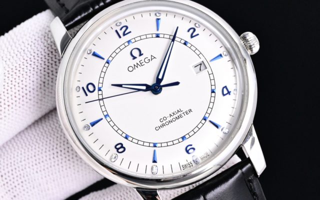 OMEGA 時計 コピー スーパーコピー オメガ デイト メンズ ブラック ホワイト ブルー