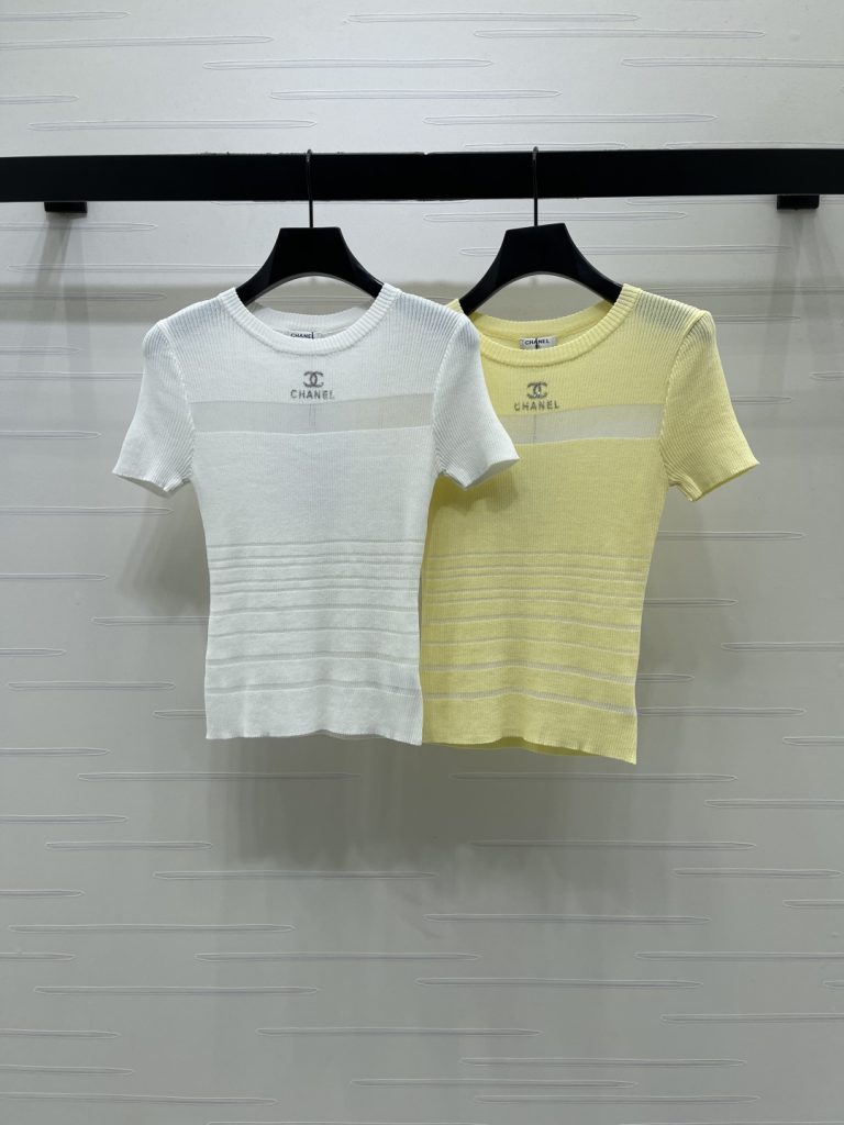 CHANEL ニット Tシャツ ロゴ入り 通気性 女性用 ワンピース ファッション|旅行の日に写真で選び方を確認