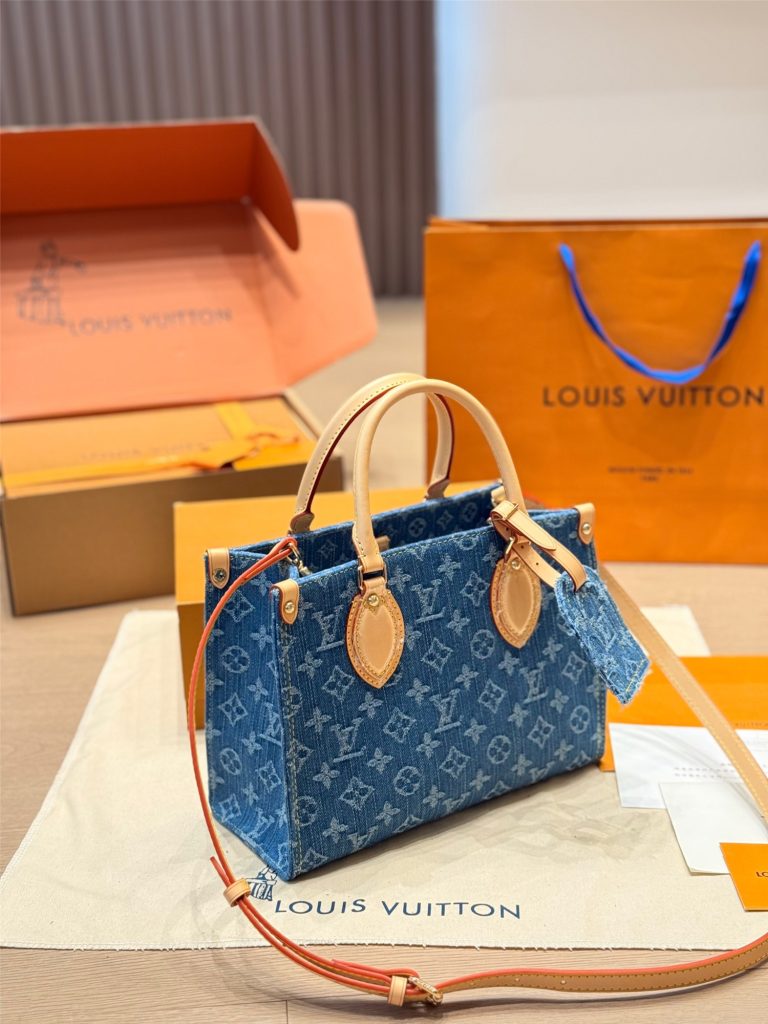 新作　LOUIS VUITTON　オンザゴー PM　ルイヴィトン　モノグラム　デニム　ONTHEGO - 画像 2