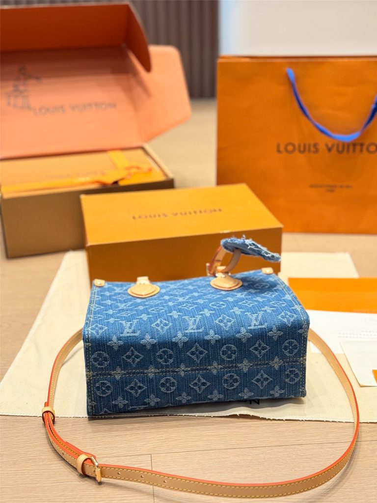 新作　LOUIS VUITTON　オンザゴー PM　ルイヴィトン　モノグラム　デニム　ONTHEGO - 画像 3