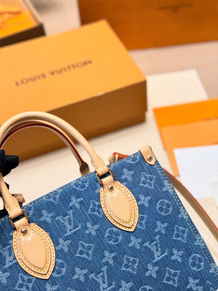 新作　LOUIS VUITTON　オンザゴー PM　ルイヴィトン　モノグラム　デニム　ONTHEGO - 画像 4