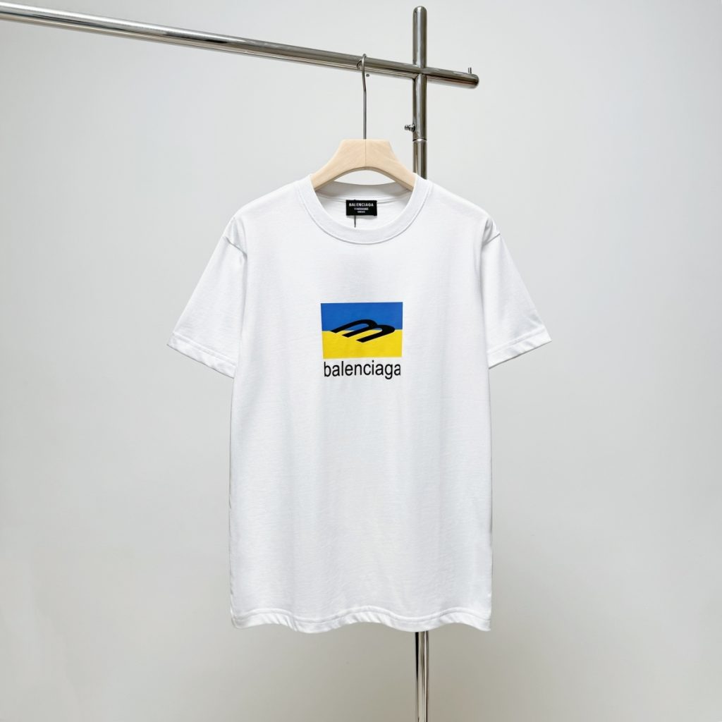BALENCIAGA　バレンシアガ　半袖シャツ　プリントシャツ　クルーネック　メンズ　Tシャツ　T-shirt　2色 - 画像 3