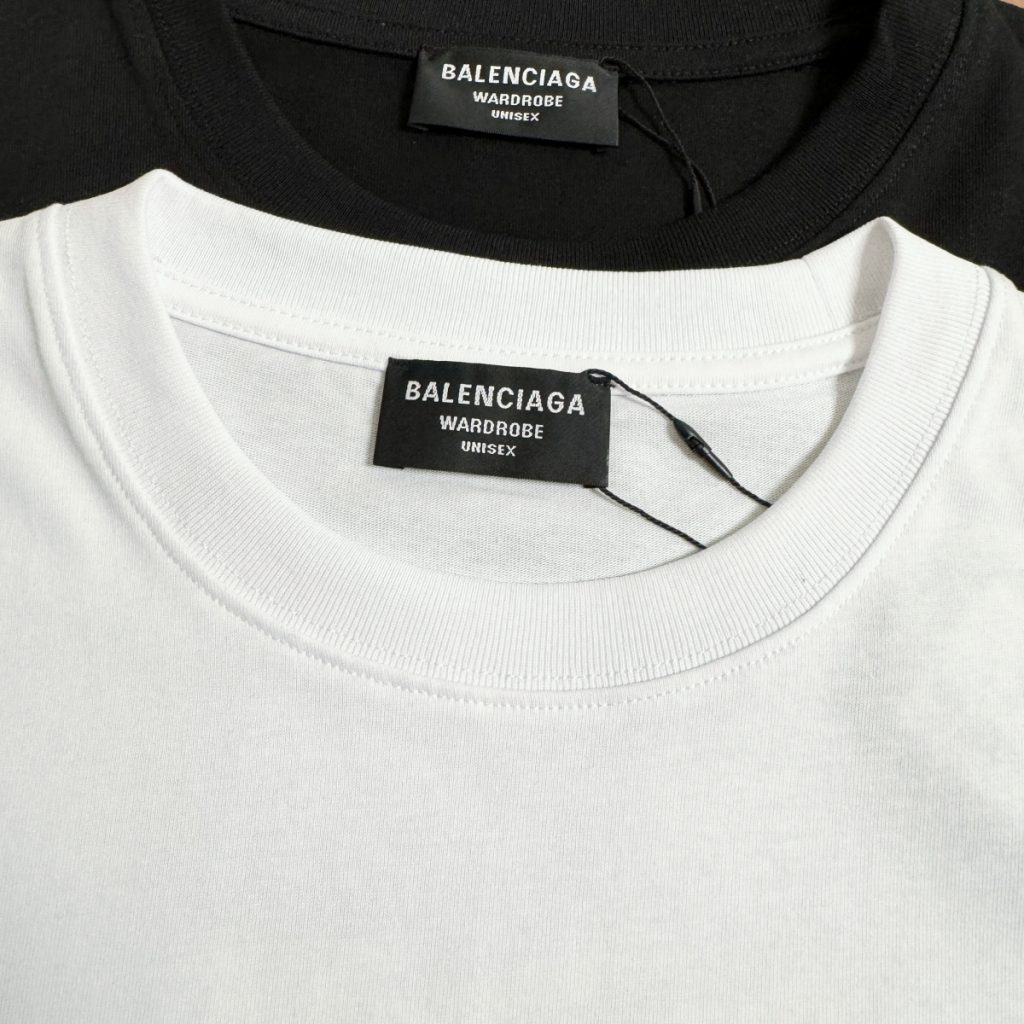 BALENCIAGA　バレンシアガ　半袖シャツ　プリントシャツ　クルーネック　メンズ　Tシャツ　T-shirt　2色 - 画像 5