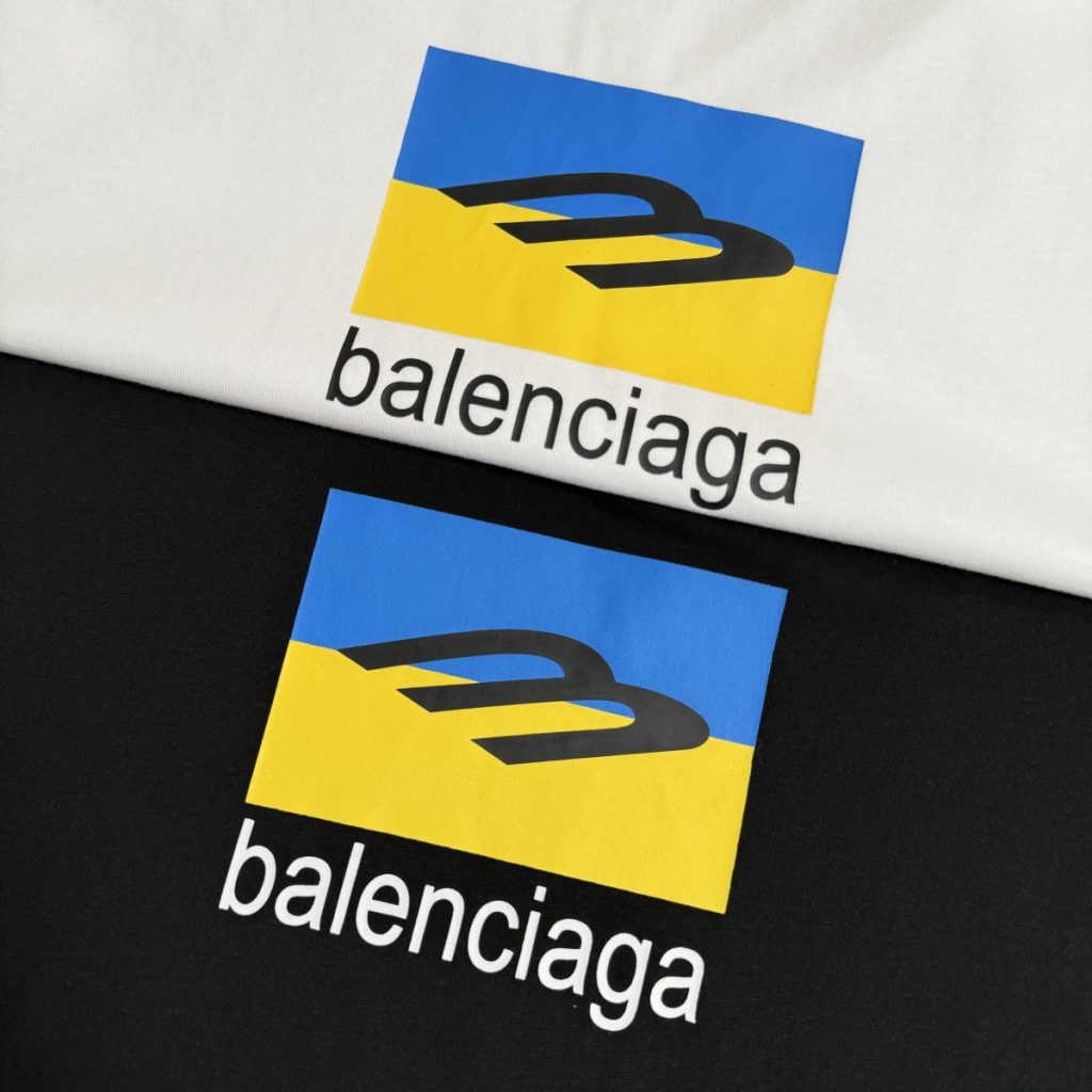 BALENCIAGA　バレンシアガ　半袖シャツ　プリントシャツ　クルーネック　メンズ　Tシャツ　T-shirt　2色 - 画像 4