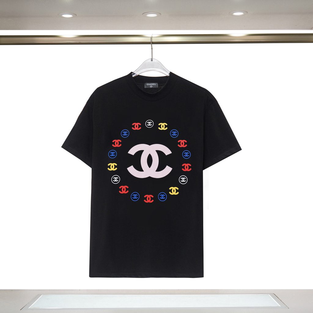 シャネル CHANEL ゆったり 刺繍 半袖Tシャツ 夏 プリントシャツ Tshirt レディース クルーネック Tシャツ - 画像 2