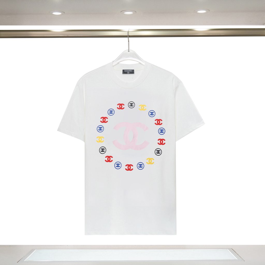 シャネル CHANEL ゆったり 刺繍 半袖Tシャツ 夏 プリントシャツ Tshirt レディース クルーネック Tシャツ - 画像 3