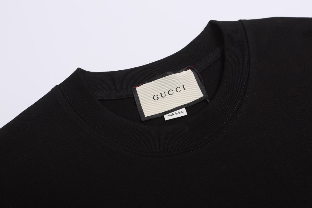 グッチ　GUCCI　夏　立体シリコン文字×ジッパー柄　クルーネックTシャツ　シャツ　半袖Tシャツ　カップルコーデ　Tshirt　レディース/メンズ - 画像 4