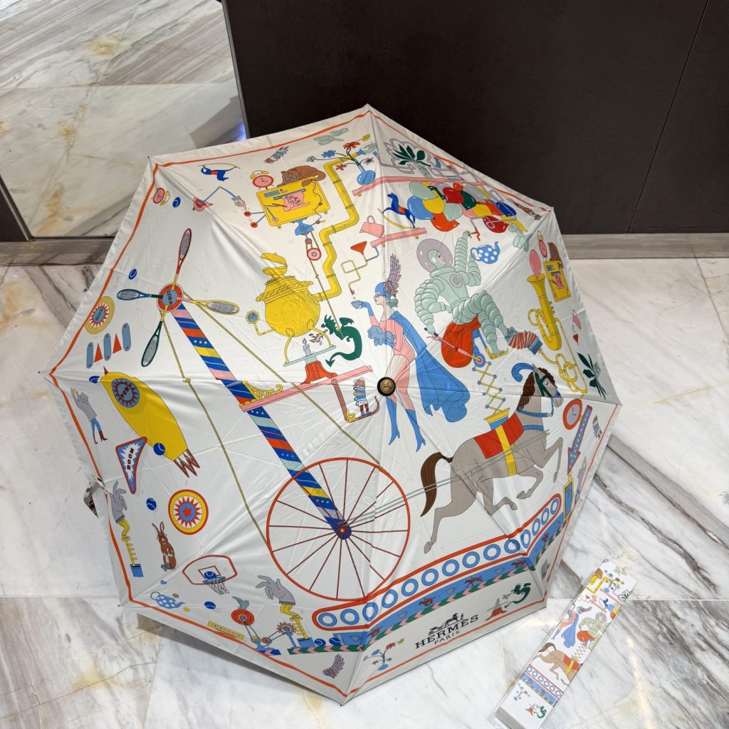 HERMES　エルメス　かさ　傘　日傘雨傘　折りたたみ傘　ワンタッチ開閉アンブレラ　UVカット　晴雨兼用傘　超撥水　8種 - 画像 7