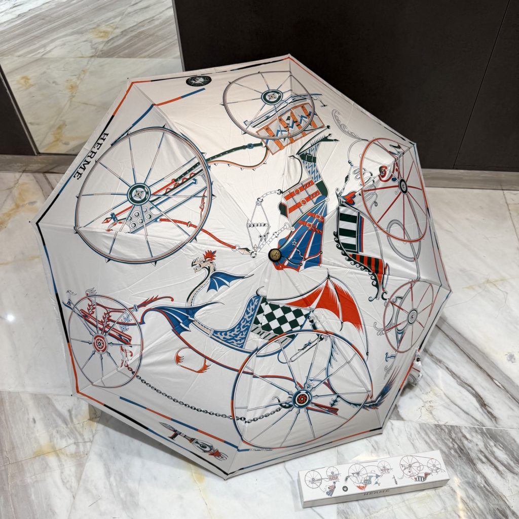 HERMES　エルメス　かさ　傘　日傘雨傘　折りたたみ傘　ワンタッチ開閉アンブレラ　UVカット　晴雨兼用傘　超撥水　8種 - 画像 4