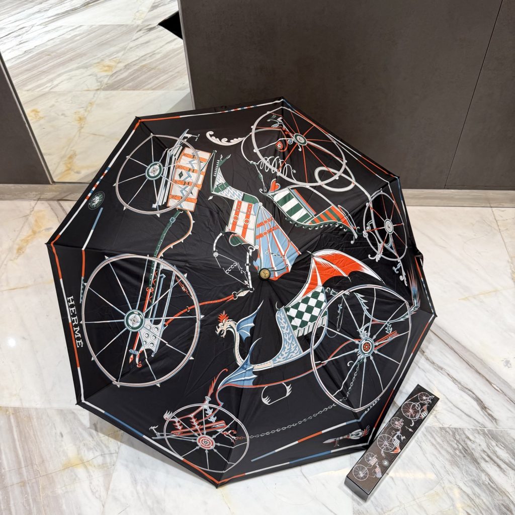 HERMES　エルメス　かさ　傘　日傘雨傘　折りたたみ傘　ワンタッチ開閉アンブレラ　UVカット　晴雨兼用傘　超撥水　8種 - 画像 2