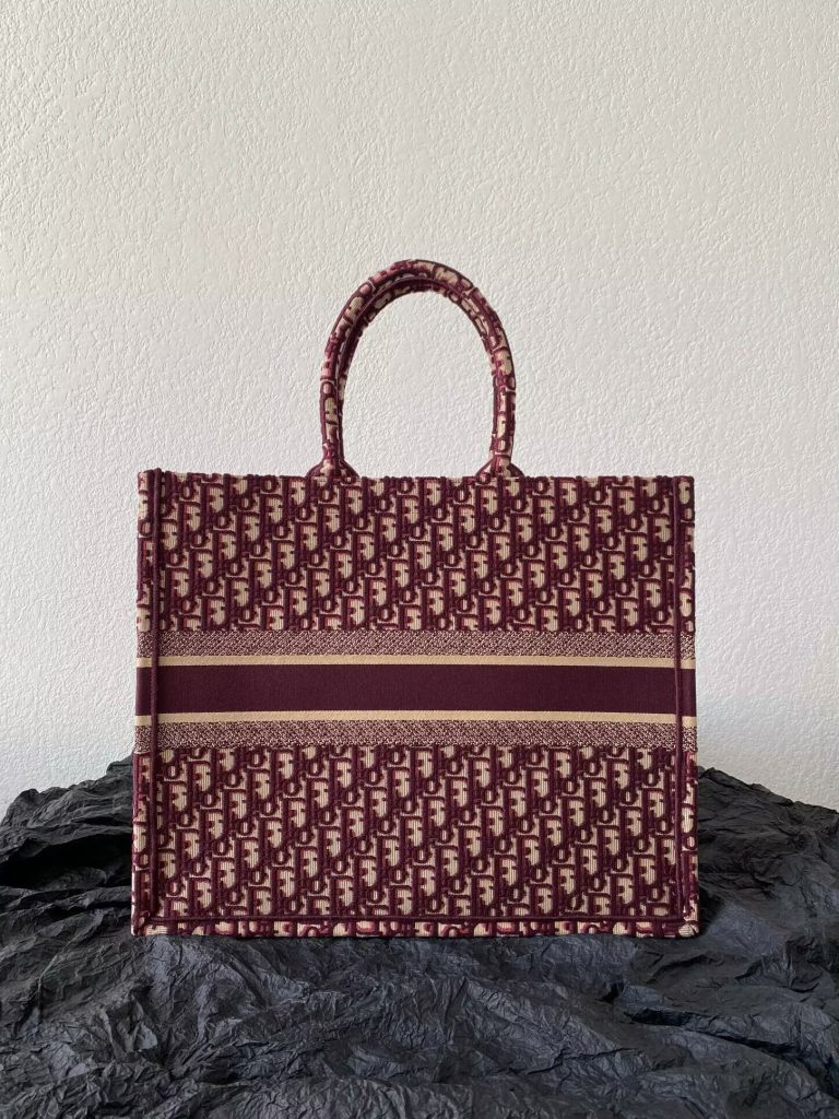 ディオール 定番 人気バッグ Dior オブリーク ブック トート ラージ バッグ キャンバス ブラウン 大容量 レディースバッグ - 画像 2